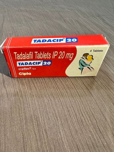 Tadacip Tadalafil 20mg Tablets, Packaging Type : Blister Pack