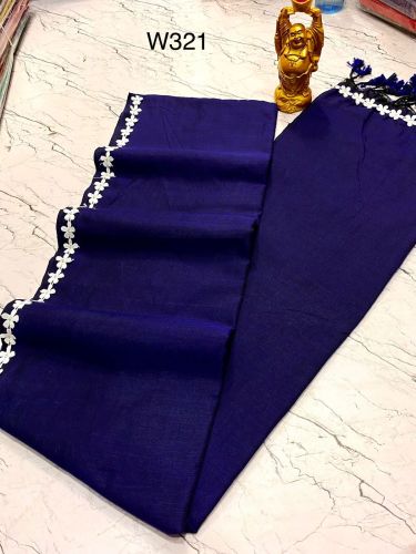 Khadi Cotton Plain Sarees, Speciality : Easy Wash, Anti-Wrinkle