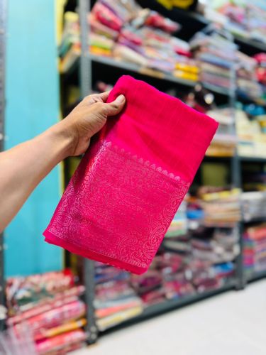 Muga Cotton Sarees Party Wear