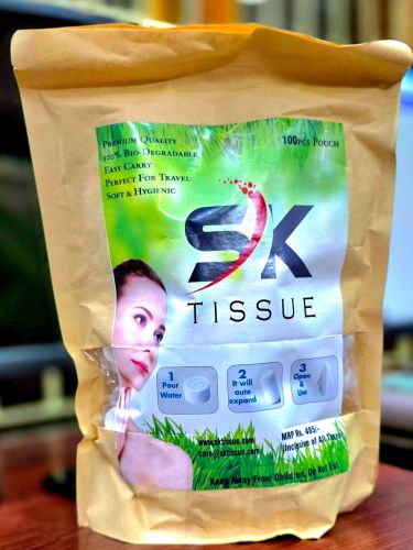 Compressable Napkin SK Tissue Paper, Color : White