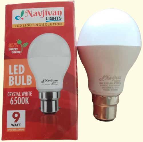 Siramic LED Bulb 9 Watt, Brand Name : Navjivan Lights