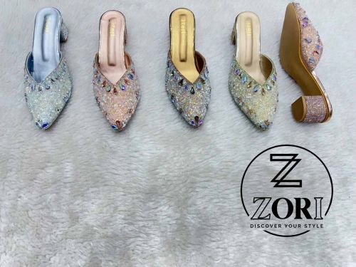 Elegant Handcrafted Bridal Jutti, Brand Name : Zori, Gender : Female