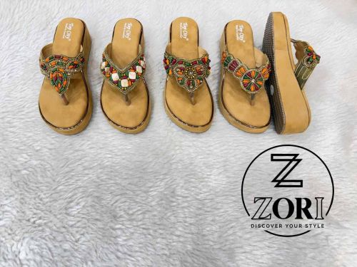 Luxe Embellished Party Slipper, Brand Name : Zori, Gender : Female