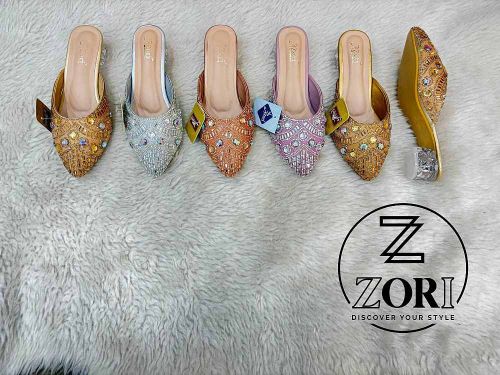 Pearl Studded Ethnic Jutti, Brand Name : Zori, Gender : Female
