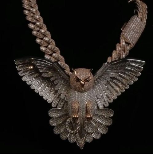 Designer Silver Hip Hop Moissanite Diamond Pendant