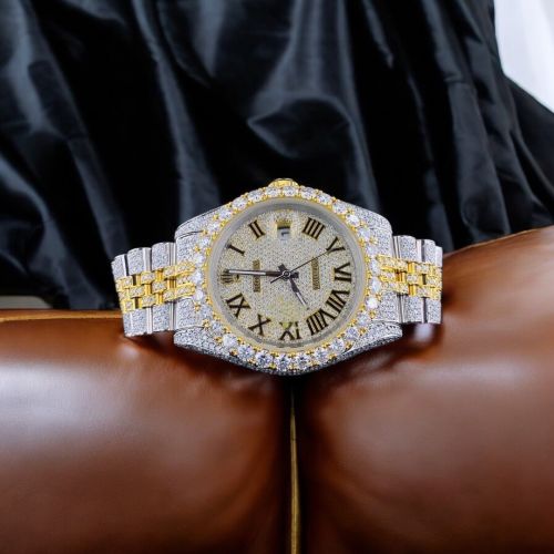 Metal Precision Diamond Studded Watches, Packaging Type : Box