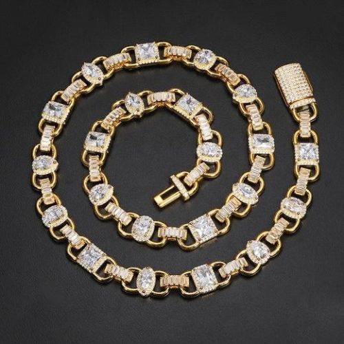 Premium Gold Cuban Chain, Color : Golden ( Base ), Width : 5mm