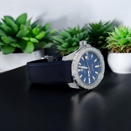 Premium Moissanite Diamond Studded Watch for Men