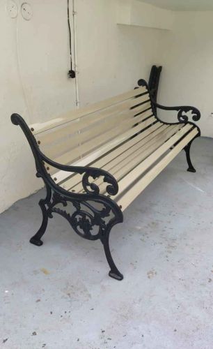 Plain Polished Cast Iron Bench, Color : Brown, Grey Modern