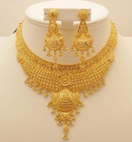 Gold Necklace Set, Color : Yellow Casual&ocation