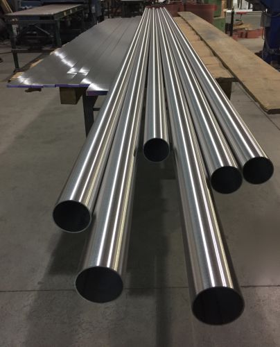 Polished Round 304 Stainless Steel Pipe, Color : Silver