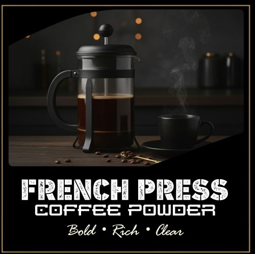 French Press Coffee Powder, Color : Brown, Packaging Type : Packet