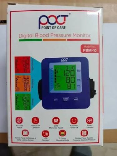 Manual Battery Digital Blood Pressure Machine, Color : Sky Blue