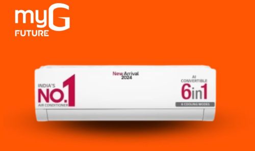 LG 6 in 1 Convertible 1 Ton Inverter Split AC 5 Star