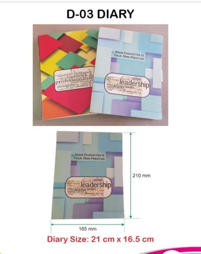 D-03 Leadership Theme Diary 21 Cm X 16.5 Cm