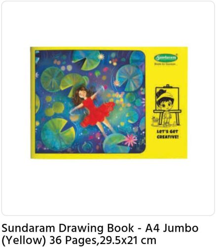 Sundaram Jumbo A4 Drawing Book