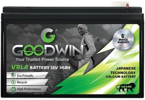 Goodwin Agro Battery 12v 14 Ah,japanese Technology Calcium B