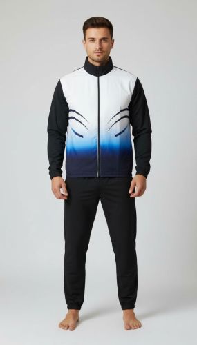 Collar Plain Knitted Tracksuits Jackets, Pants, Gender : Male