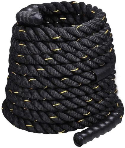 Double Twist Black Nylon Gym Battle Rope, Thickness : 10-20mm