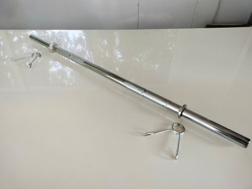 Silver Mild Steel 3 Feet Gym Barbell