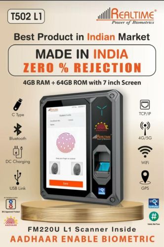 Realtime T 502 L1 Biometric Attendance Machine
