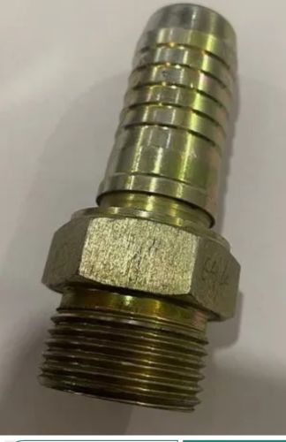 Coated MS Threaded 1inch Hex Nipple, Shape : Round