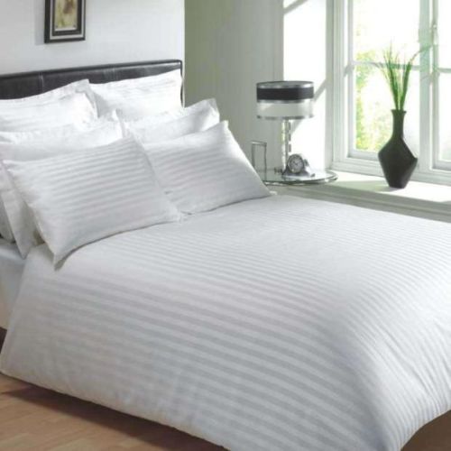 Plain Linen Hotel Bedding Set Standard, Technics : Machine Made