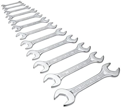 Steel Double End Open Spanner Set, Color : Silver