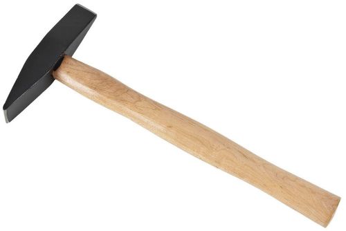 Steel Head Wooden Handle Chipping Hammer, Color : Brown, Silver