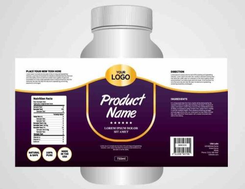 Paper Packaging Labels, Color : White, Packaging Type : Roll