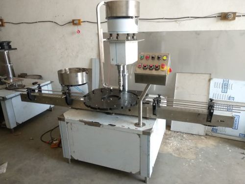 Automatic Bottle Capping Machine, Color : Grey