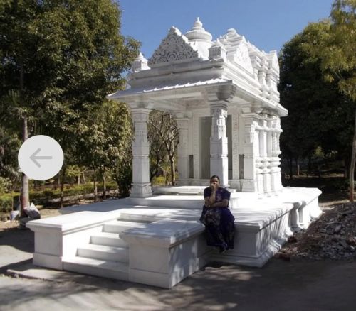Polished Marble Royal Aesthetic Temple, Color : White for Used Worship