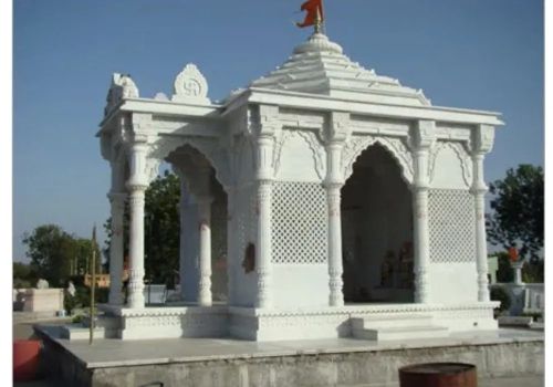 Premium Marble Sculpted Hindu Temple, Color : White 8x16x18 Feet