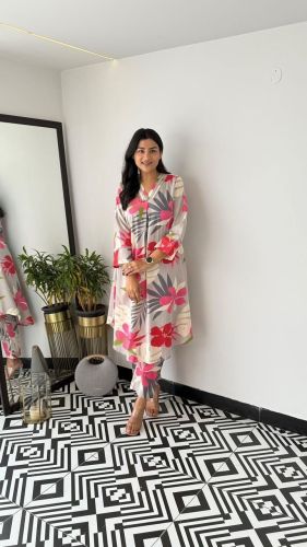 Printed Ladies Kurta Set Formal Wear