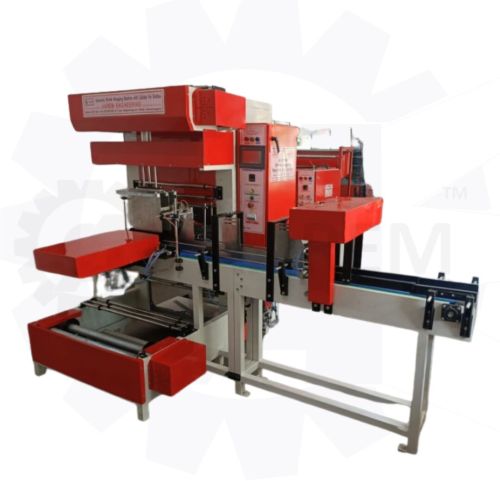 Mild Steel & Stainless Steel Automatic Bottle Shrink Wrapping Machine