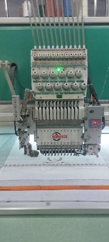 Semi Automatic Single Head Embroidery Machine, Color : Grey