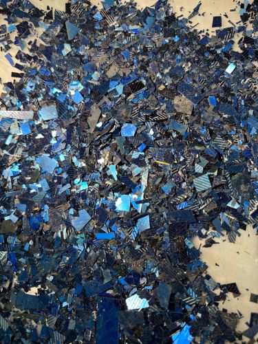 Plain Coated Silicon Wafers from Solar Panels