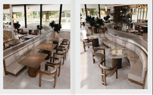 Plain Polished Restaurant Chair, Color : Brown