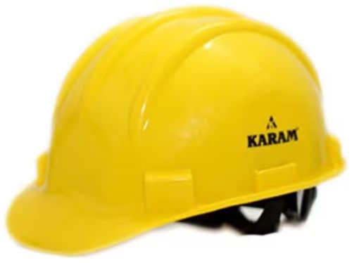 Fiber Plain Industrial Safety Helmets, Color : Yellow Half Face