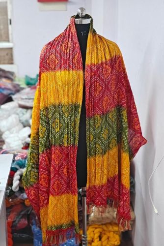 Roto silk crush Fancy Sherwani Dupatta, Color : Multi & plain