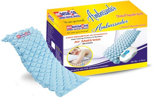 Medical Grade PVC Plain Air Bed Mattress, Brand Name : Ambassador