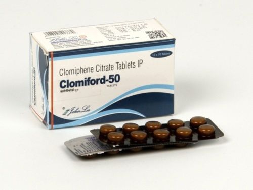 Clomifene 50mg Clomiphene Citrate Tablet, Color : White