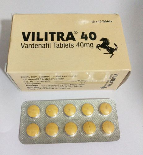 Vilitra 40 Mg Tablets, Packaging Type : Blister Pack