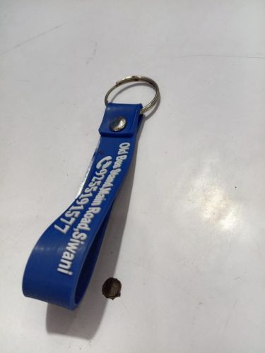 Printed Polished Silicone Key Chain Label