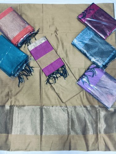 Blended Silk pcm02 Ladies Party Wear Suits, Color : Multi colour