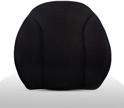 Memory Foam Happinzo Long Backrest Cushion, Color : Black