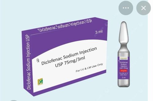Diclofenac Sodium Injection, Color : Transparent, Form : Liquid