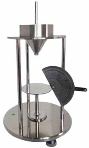 Stainless Steel Powder Repose Angle, Color : Silver