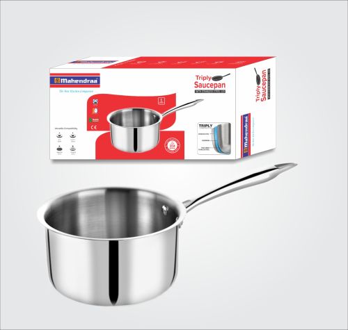 Stainless Steel Sauce Pan, Color : Silver