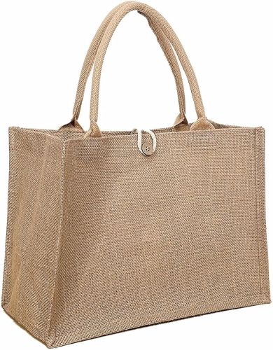 Printed Fancy Jute Bags, Color : Brown